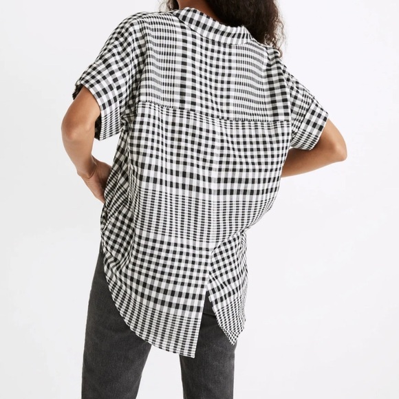 Madewell Double-Faced Hayden Popover Top in Breeney Plaid size Small - Picture 4 of 12